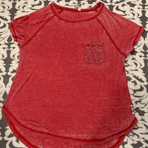 Seven Brand Red with diamond pocket Size M
